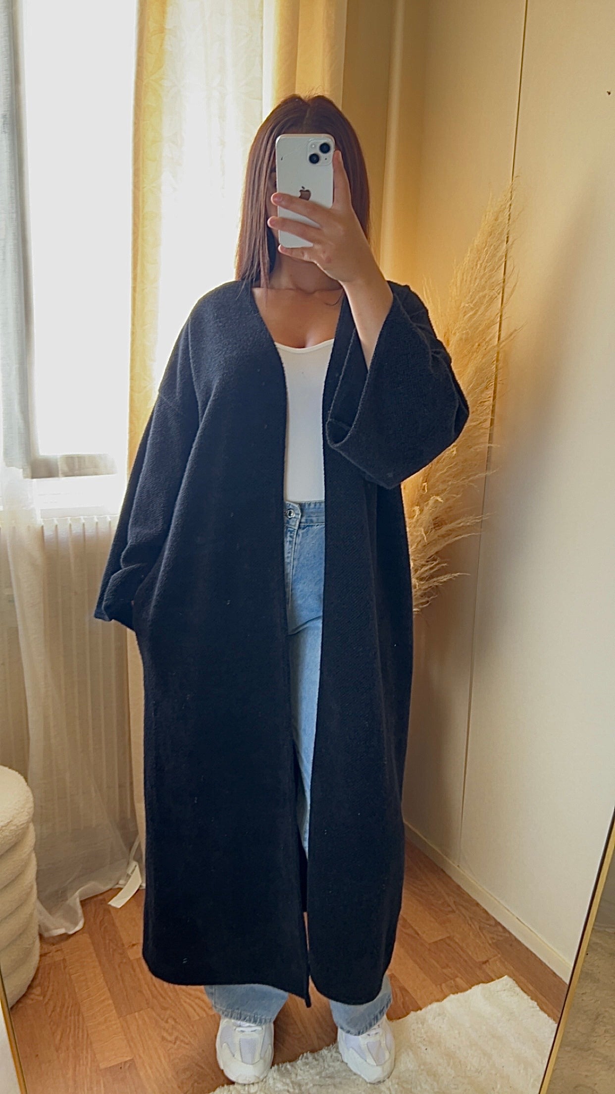 Gilet long et doux | Taupe