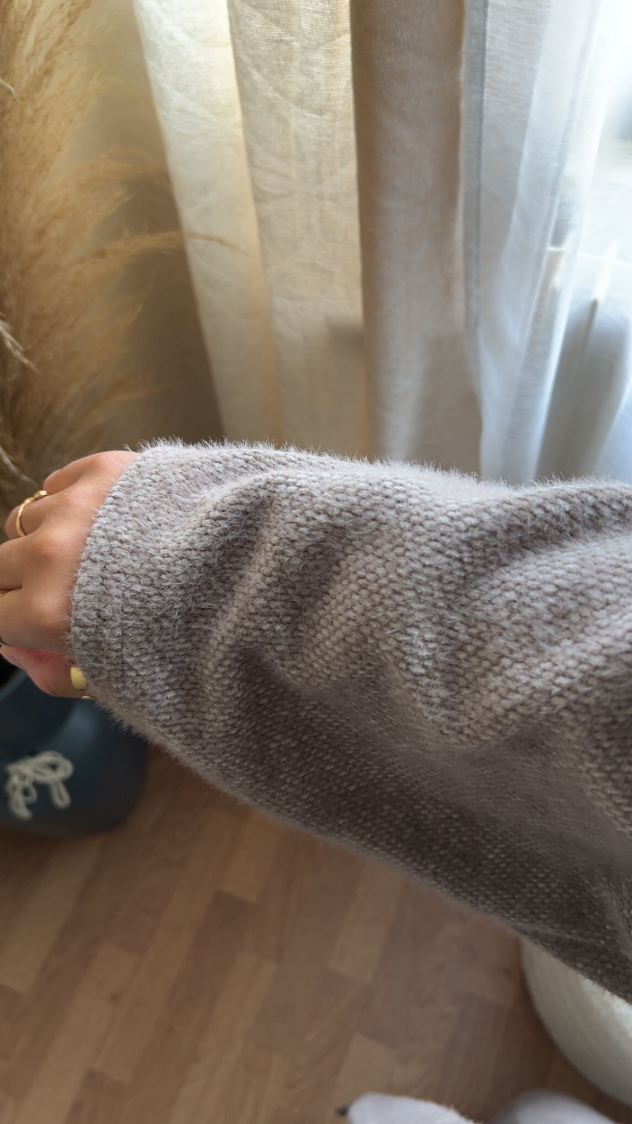 Gilet long et doux | Taupe