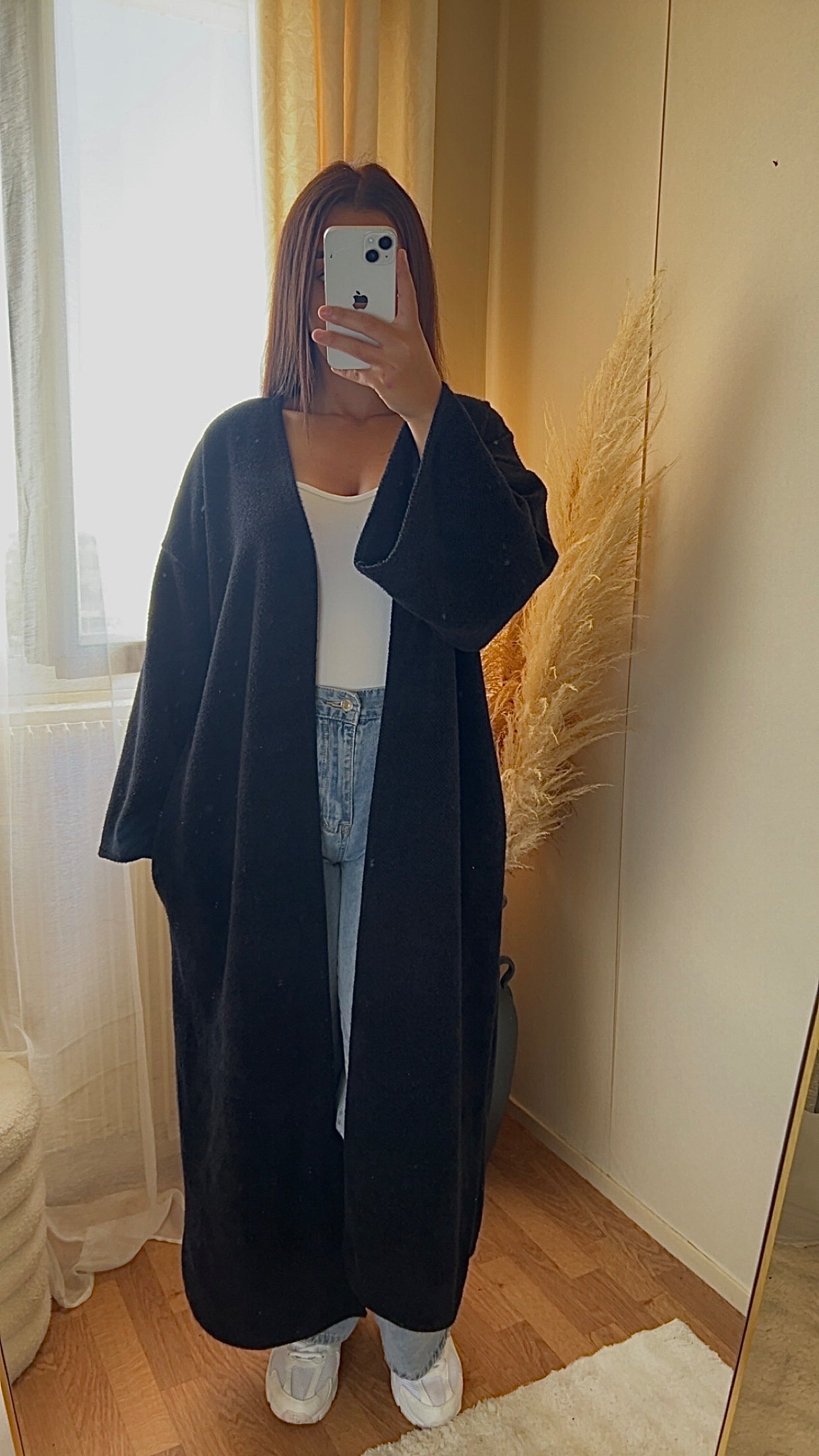 Gilet long et doux | Taupe