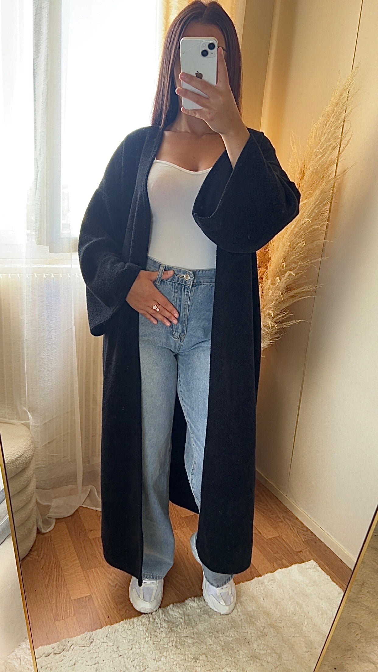Gilet long et doux | Taupe