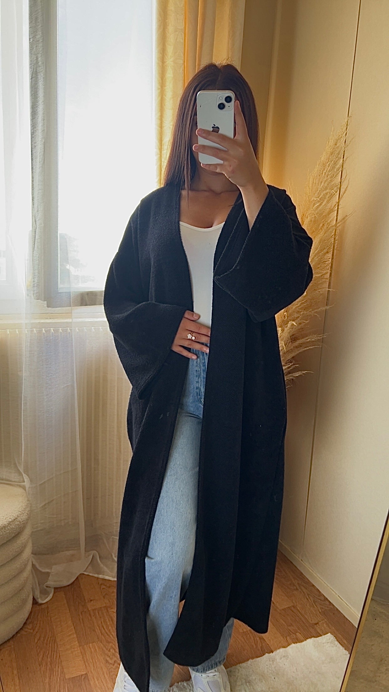 Gilet long et doux | Taupe