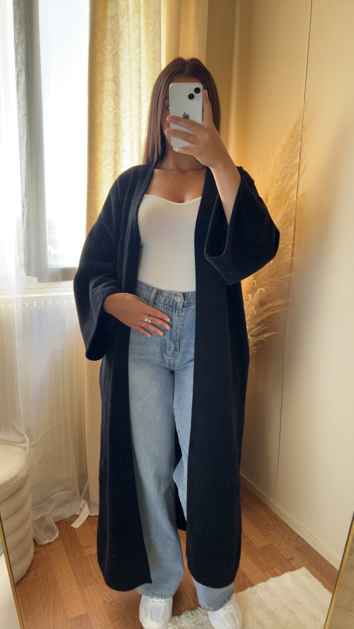 Gilet long et doux | Taupe