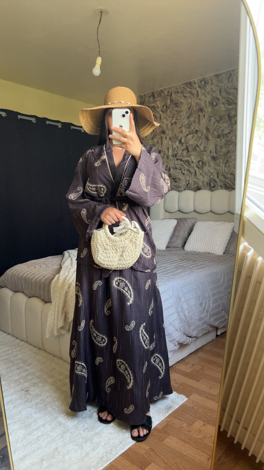 Ensemble jupe kimono - Modèle Layana