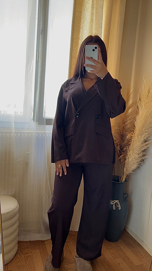 Ensemble blazer | Marron